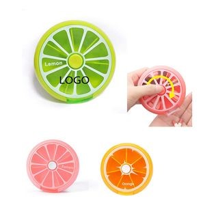 Fruit Style Seven Compartment Portable Travel Pill Box
