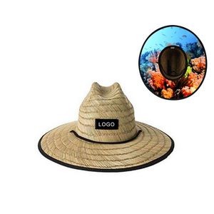 Classic Lifeguard-Style Hat w/Woven Patch