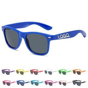 Rainbow Colored Plastic Sunglasses