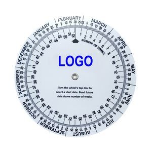 4.7" Round Date Calculator Wheel