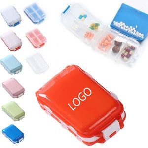 8 Compartments Portable Daily Pill Case