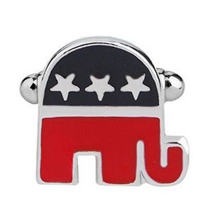 Cufflinks With Mascot Of The Republican Party