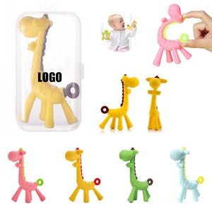 Silicone Giraffe Baby Teething Toys Toddler Teether