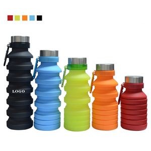 17Oz Silicone Foldable Water Bottles
