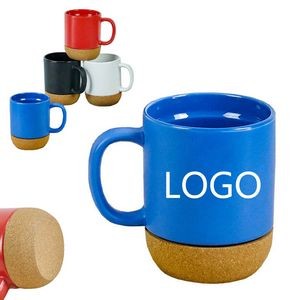 Colored Ceramic Mug With Cork Bottom