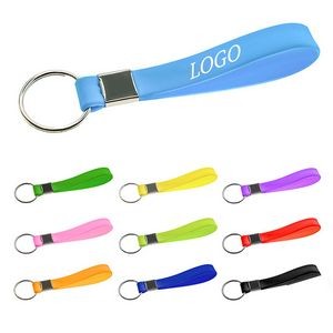 Silicone Bracelet Wristband Keychain