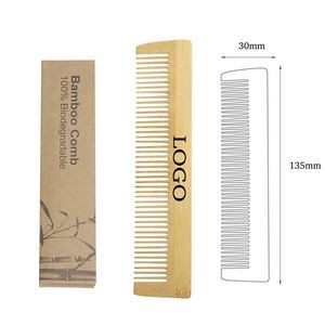 100% Bamboo Wooden Comb