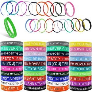 Silicone Rubber Wristbands Bracelets
