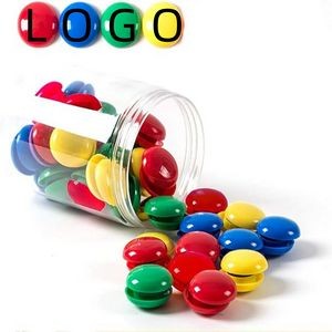 Round Plastic Covered Magnetic Buttons