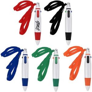 4-In 1 pen With Lanyard