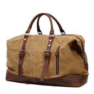 Real Leather Duffel Overnight Bags for Travel