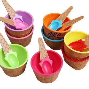 Ice Cream Bowls With Spoons