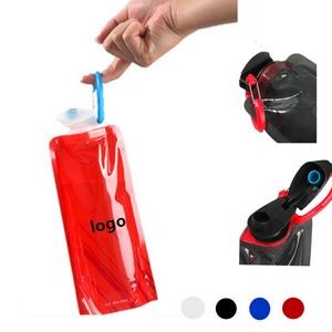 Flexible Travel Water Bottle&Bag With Carabiner