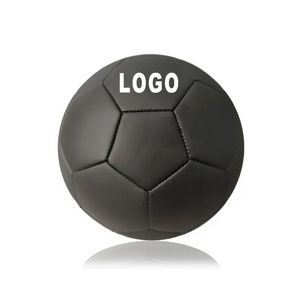 Size 5 PU Matte Black Soccer Balls