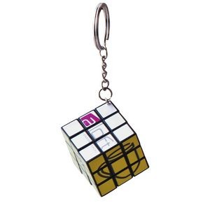 Polystyrene Rubik's Cube Keychain
