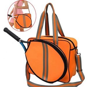 Zippered Neoprene Tennis Tote Bag