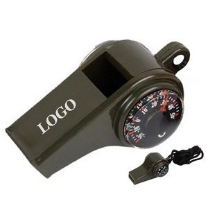 Whistle With Compass Thermometer