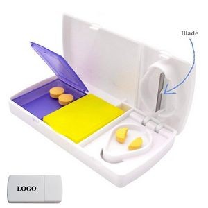 Pill Case Tablet Box With Cutter