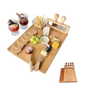 Set Of 5 Magnetic Bamboo Cheese Boards