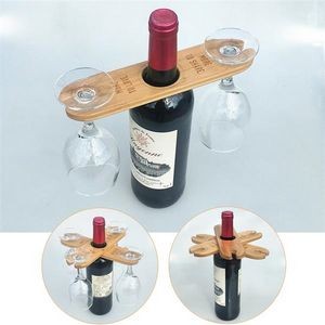 Beautiful Wooden Wine Glass Rack