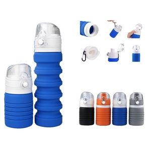 17 Oz Collapsible Silicone Water Bottle