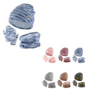 Children's Hat Scarf Gloves Knit Set