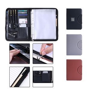 Portable Zippered Portfolio Binder Organizer