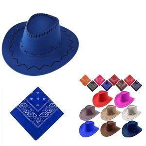 Cowboy Hat With Bandanna