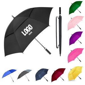 Double Canopy Vented Windproof Golf Umbrella