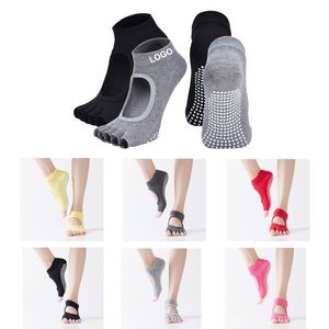 Toeless Yoga Socks with Non-Slip Grips