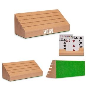 Wood Playing Card Holder