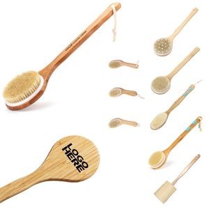 Wooden Bath Brush With Long Handle
