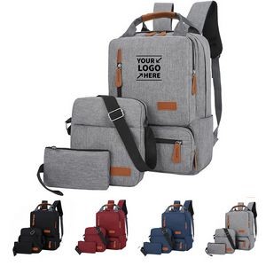 Three Pieces Backpack Set