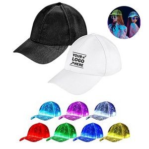 7 Colors LED USB Charging Baseball Cap For Party