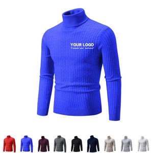 Men's Turtleneck Long Sleeve Sweater