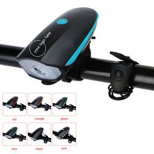 USB Rechargeable Bicycle Light Horn