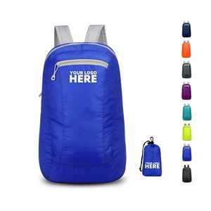 30L Folding Backpack With Storage Pouch