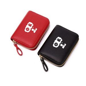 Compact RFID-Blocking PU Leather Wallet