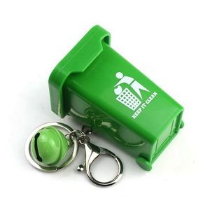 Recycle Trash Can Key Chains