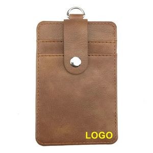 PU Leather Business ID Card Holder