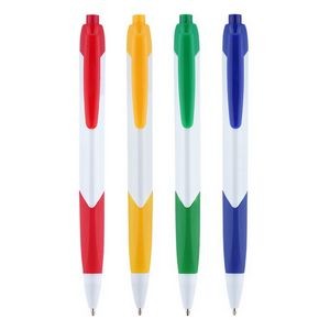Tri-Edge Plastic Retractable Ballpoint Pen