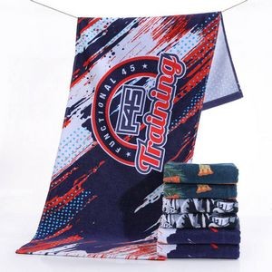 Full Color Printed Cotton Sports Towel