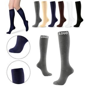 Solid Color Nylon Compression Socks