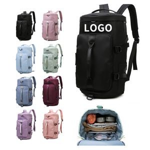 Versatile Gym Backpack with Dry-Wet Separation
