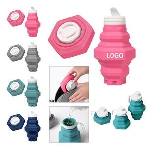 Space-Saving Collapsible Silicone Bottle
