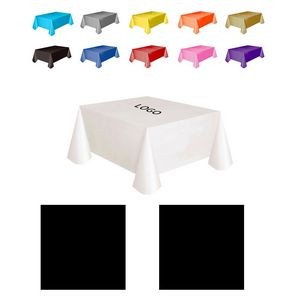 Disposable Solid Color Tablecloth 137x183cm - Oil-Proof for Parties and Events