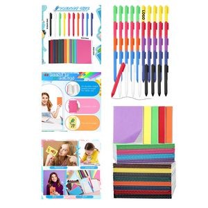 24 Sheets 48 Pages 3.5 x 5.5 Inch Mini Lined Notebook and Retractable Ballpoint Pen Set