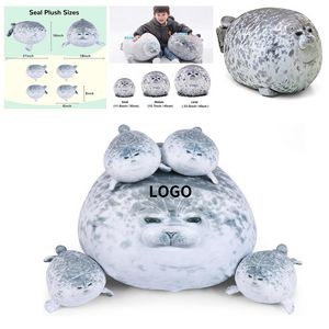 Chubby Blob Seal Pillow Cute Seal Plush Toy Cotton Stuffed Animals