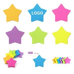 3 x 3 in 75 Sheets Star Shape Sticky Notes