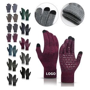 Touchscreen-Compatible Knit Gloves